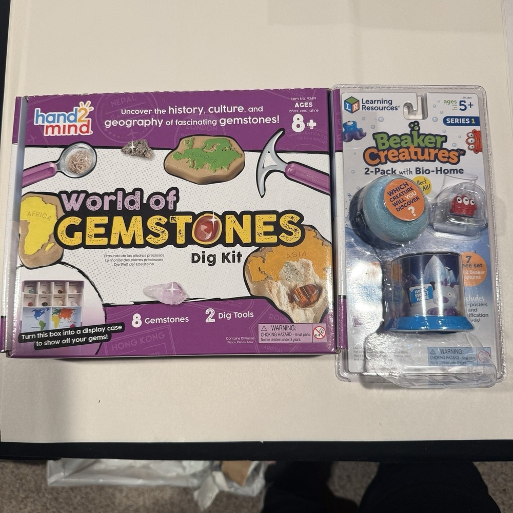 Learning Resources Beaker Creatures & Hand2Mind Gemstone Kit